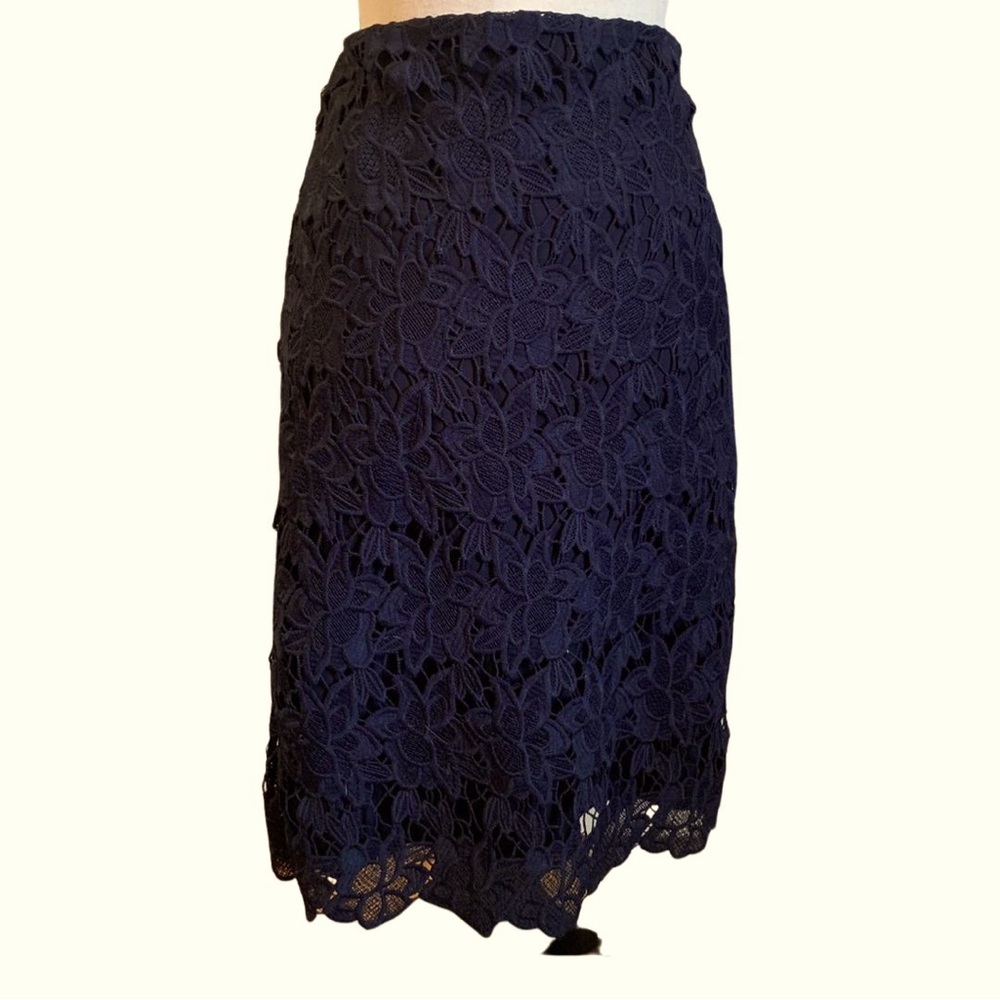 Russel Kemp Navy Lace skirt